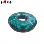 고무쌍호스 3/16(5)x2T/S(1B)x100M (녹+적) 화승호스